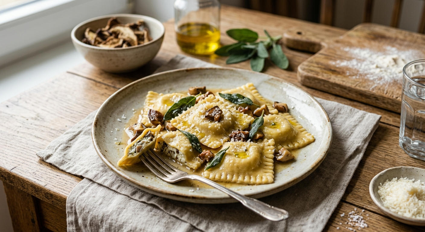 Domowe ravioli